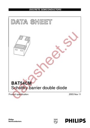 BAT54CM T/R datasheet  